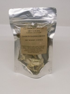 Daikon radish chips, dried