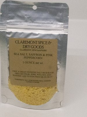 Sea salt, saffron & pink peppercorns