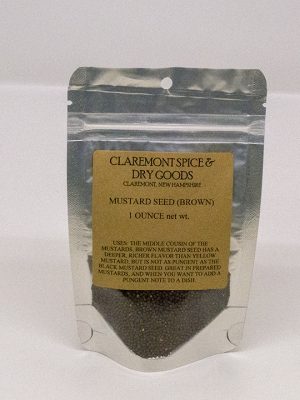 Mustard seeds, whole, brown